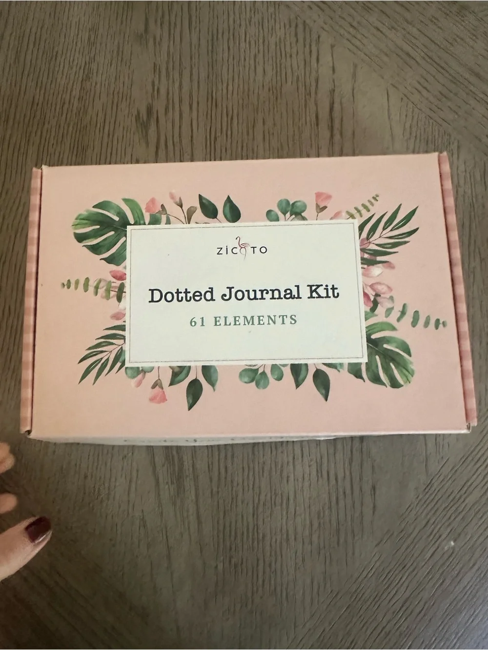 Pink Dotted Journal Kit - 61 Elements